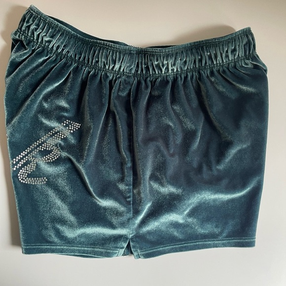 PINK VICTORIA’S SECRET, SLEEPWEAR Velvet Green Women's Shorts - Picture 7 of 10